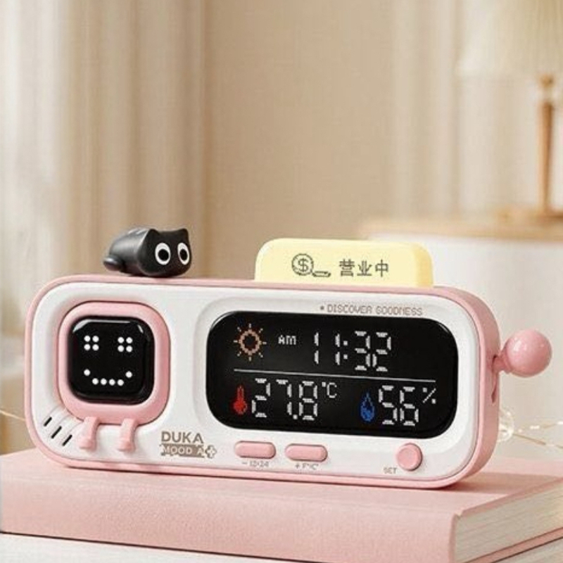 Thermometer Digital - Inteligentny zegar biurkowy DUKA MOODA z