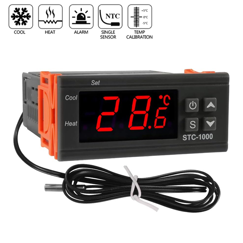 Lab Incubator - Inteligentny regulator temperatury STC-1000, cyfrowy termostat