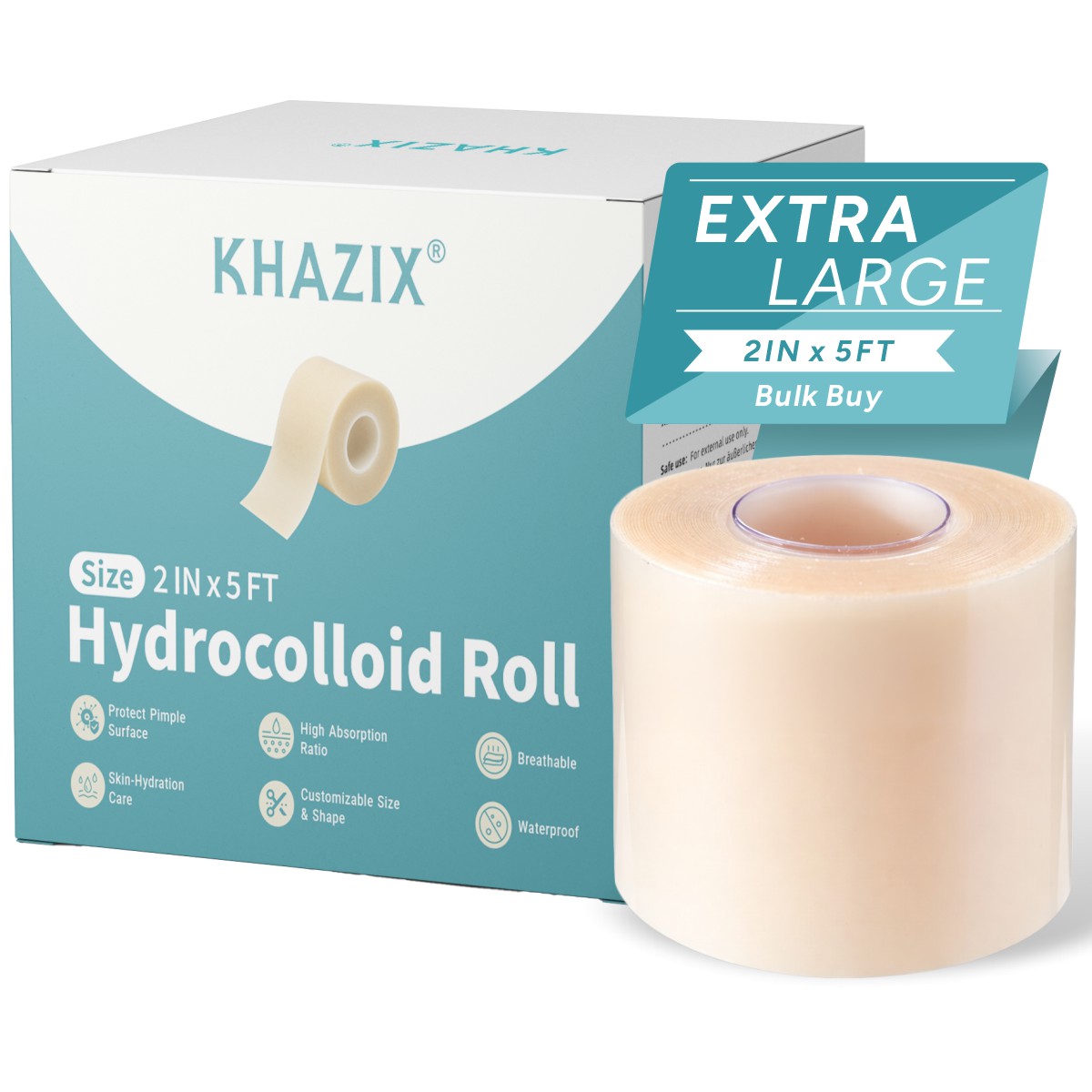Bandage - Rolka hydrokoloidowego opatrunku KHAZIX 5 cm