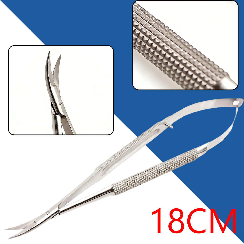 Medical Scissors - Nożyczki okulistyczne ze stali nierdzewnej, mikro,