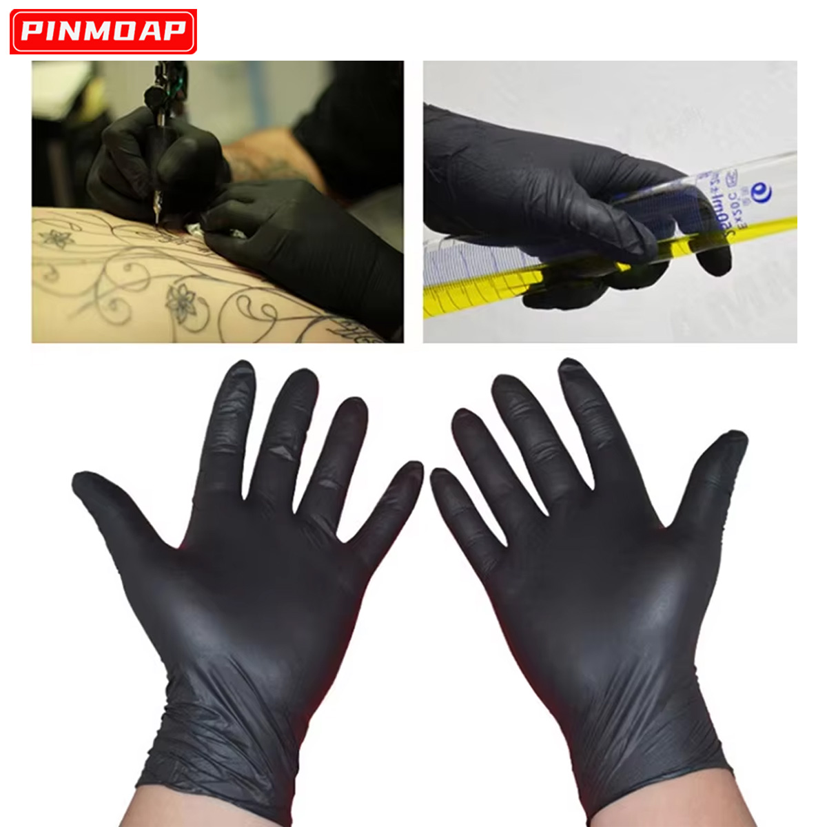 10/50 szt. Jednorazowe czarne  – Medical Gloves recenzja i cena