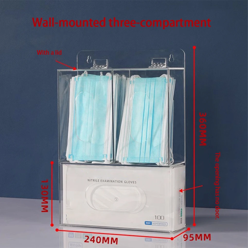 3 Przegródki Akrylowy Pojemnik – Medical Gloves recenzja i cena