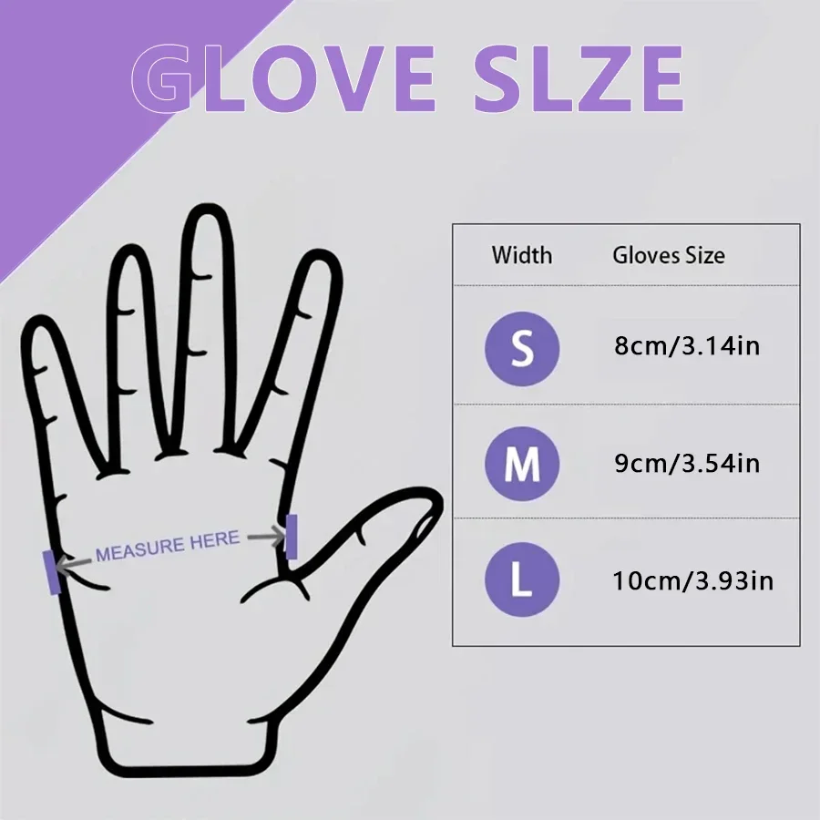 10-100 szt. Jednorazowe fiolet – Medical Gloves recenzja i cena