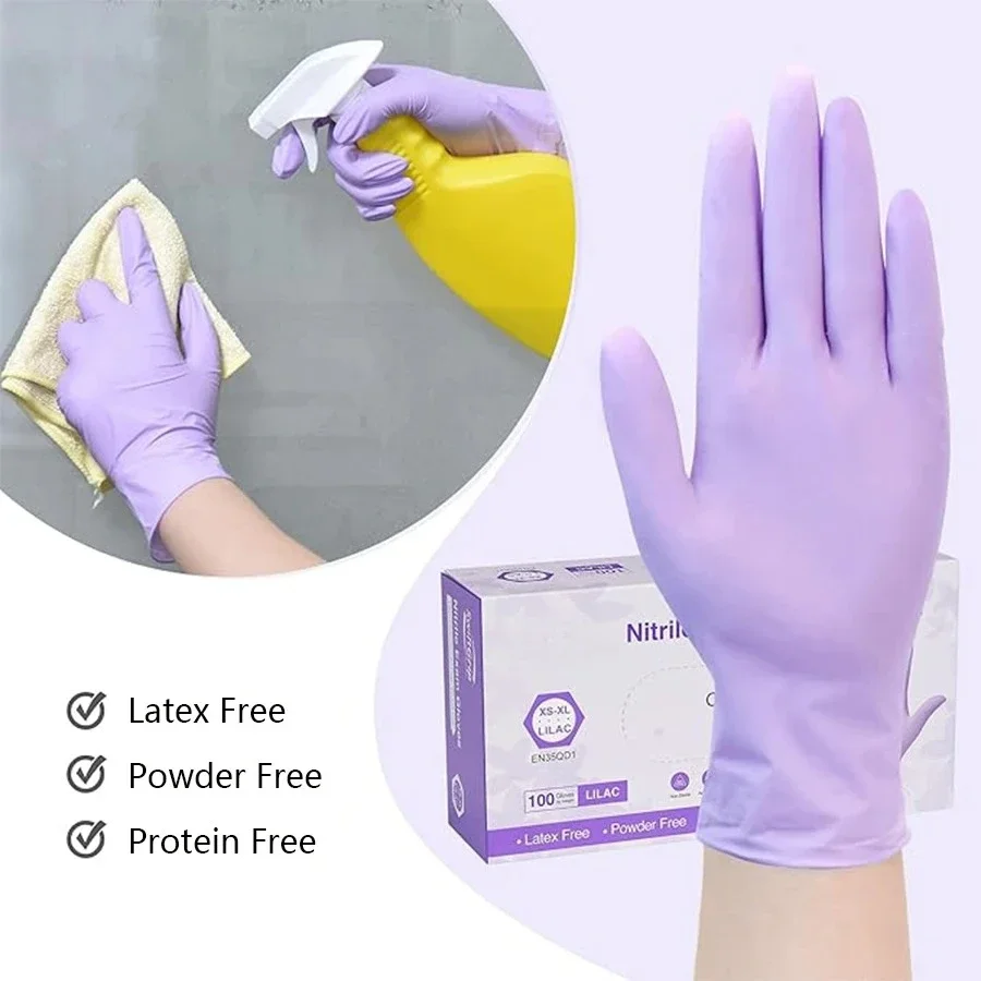10-100 szt. Jednorazowe fiolet – Medical Gloves recenzja i cena