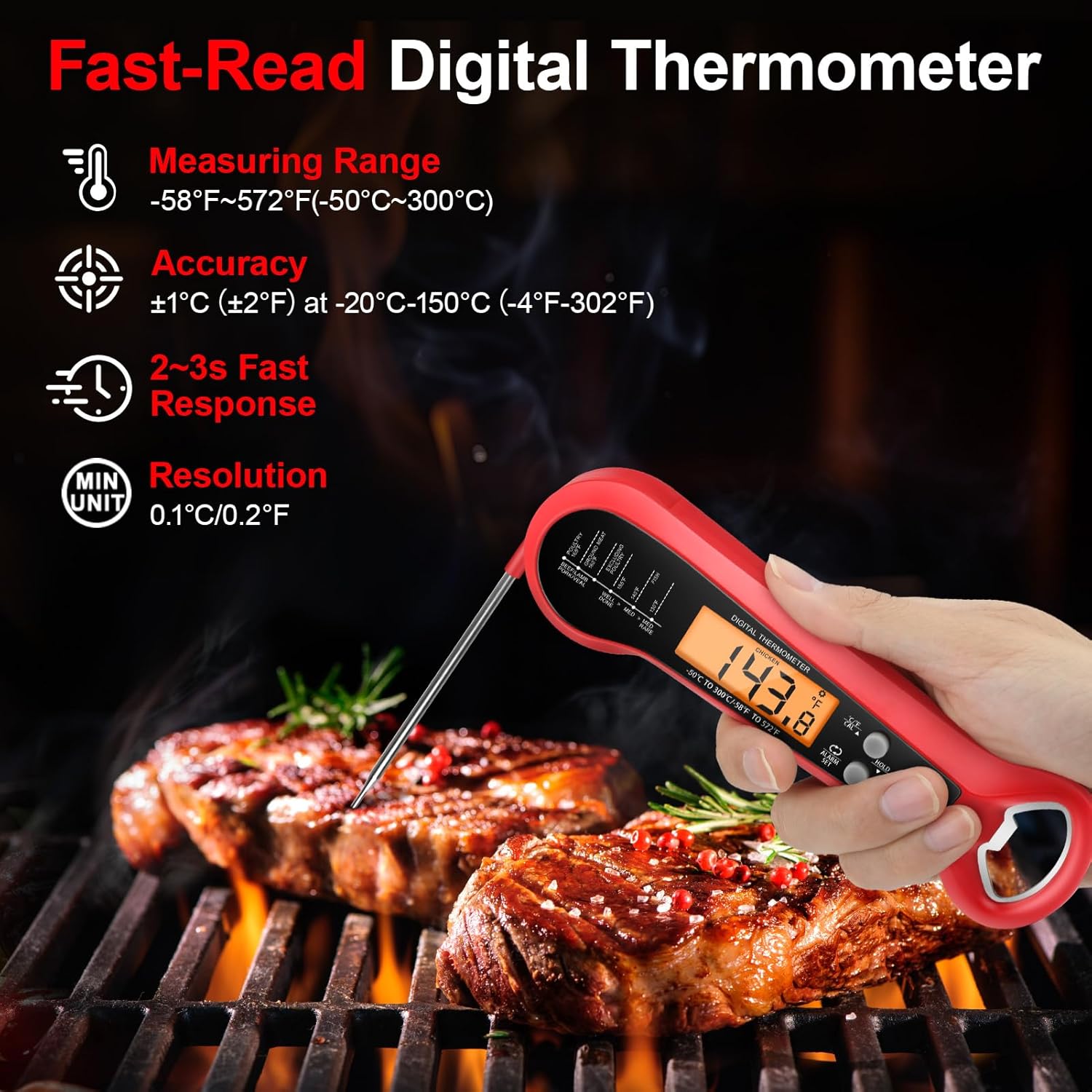 Profesjonalny cyfrowy termomet – Thermometer Digital recenzja i cena