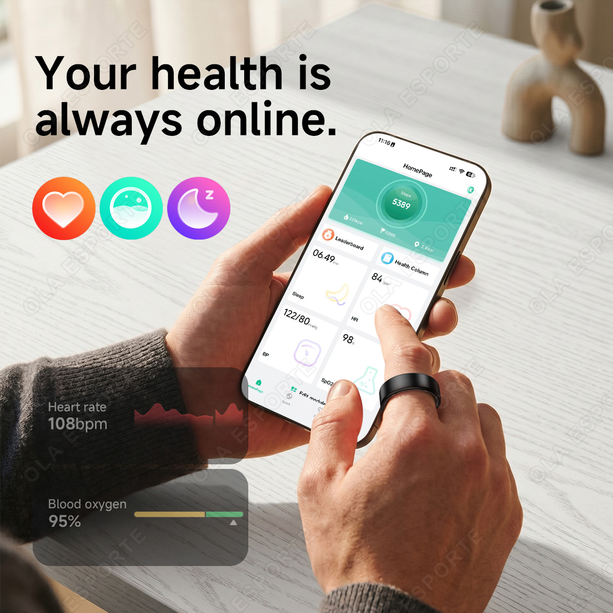 Inteligentny Pierścień do Moni – Blood Pressure Monitor recenzja i cena