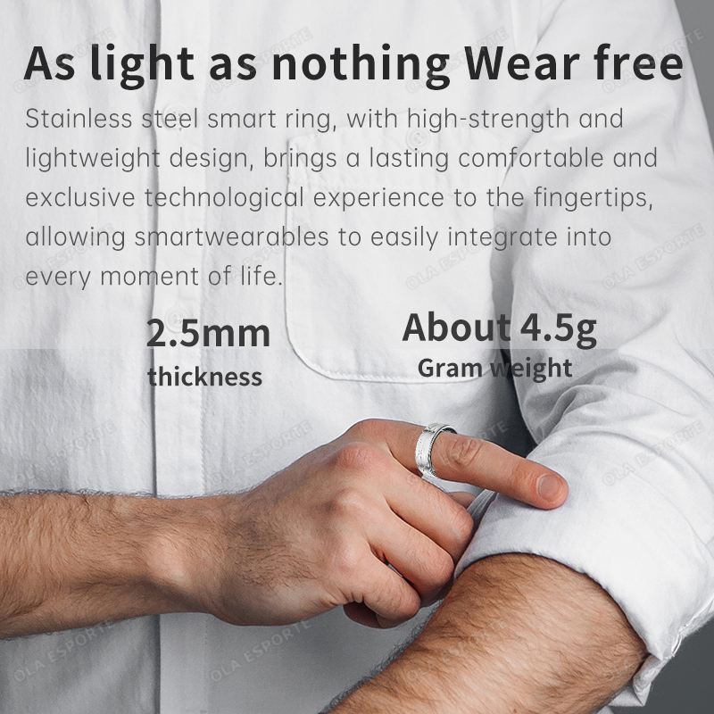 Inteligentny pierścień ze stal – Blood Pressure Monitor recenzja i cena