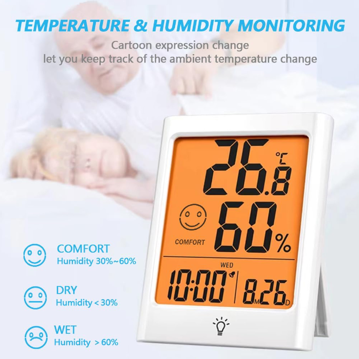 Cyfrowy termometr i higrometr  – Thermometer Digital recenzja i cena